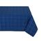 Blue Metallic Windowpane Tablecloth 52" x 52"